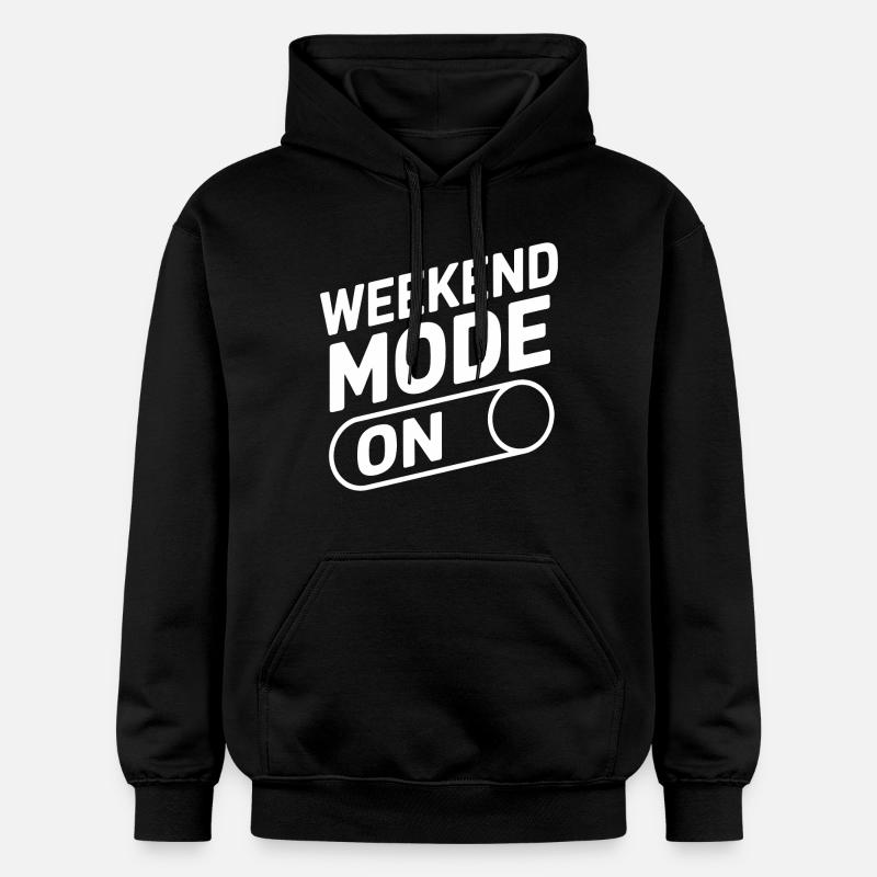 Mode week-end activé - Sweat à capuche Softstyle® Gildan Unisexe - noir