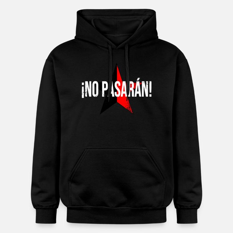 Non pasarán! - Sweat à capuche Softstyle® Gildan Unisexe - noir