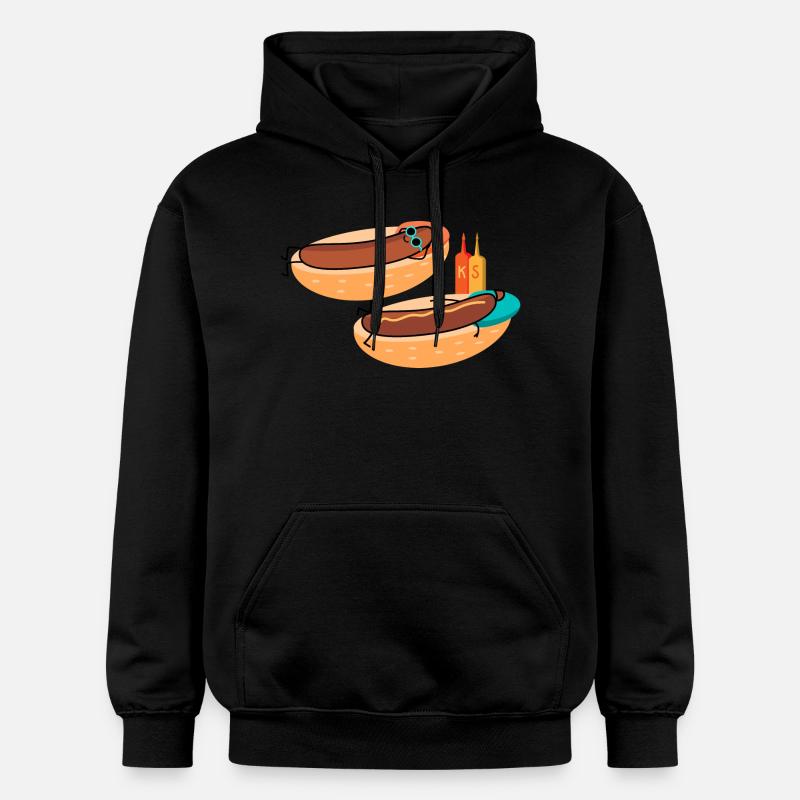 Saucisses chaudes - Sweat à capuche Softstyle® Gildan Unisexe - noir