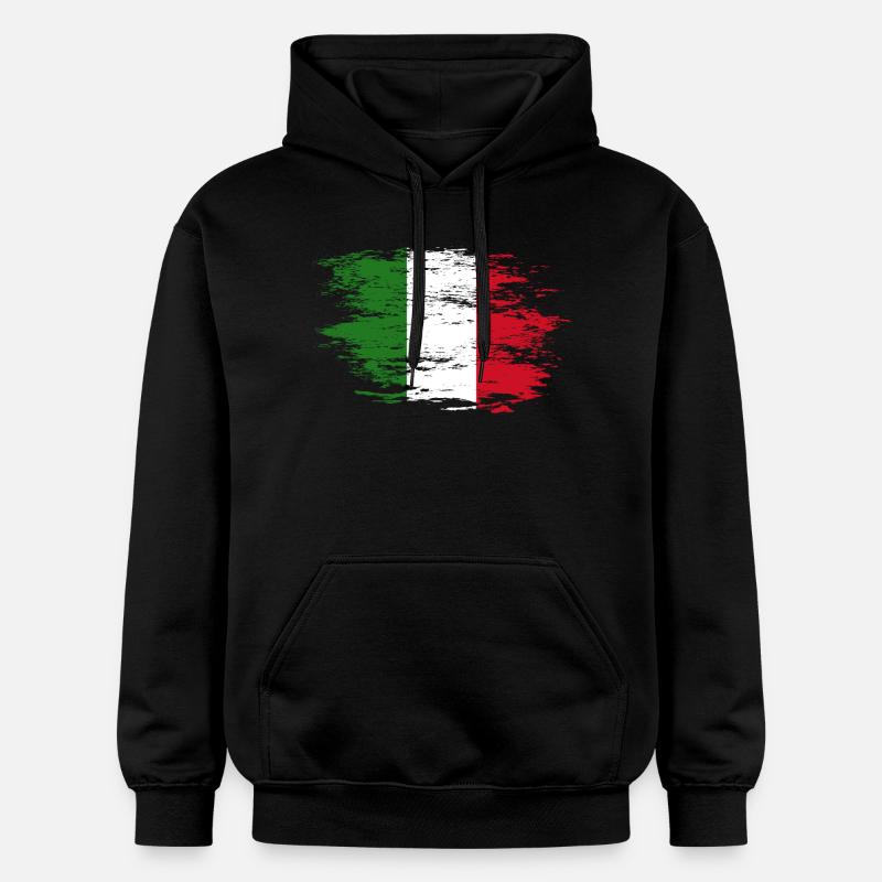 Drapeau de l’Italie utilisé - Sweat à capuche Softstyle® Gildan Unisexe - noir
