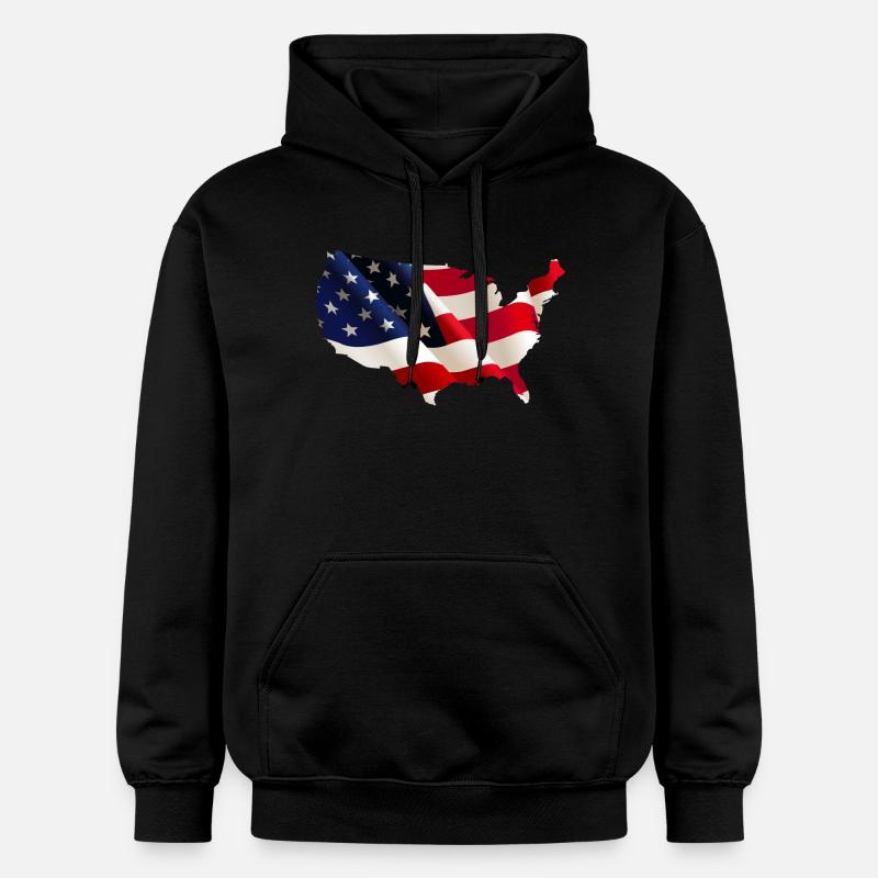 États-Unis - Sweat à capuche Softstyle® Gildan Unisexe - noir