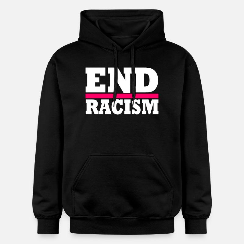 End Racism - Sweat à capuche Softstyle® Gildan Unisexe - noir