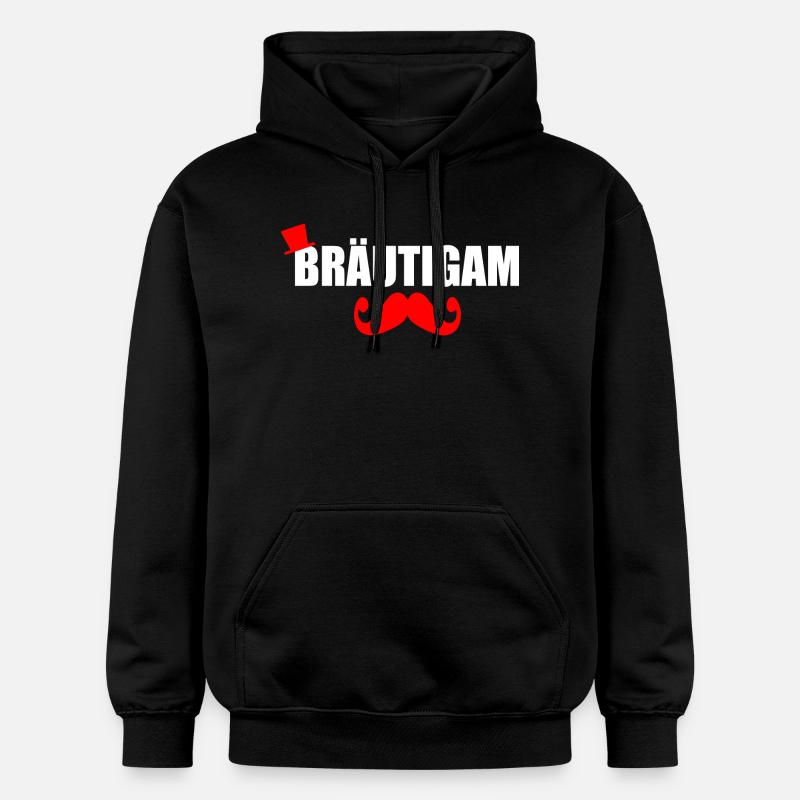 Bräutigam - Gildan Unisex Softstyle® Midweight Hoodie - Schwarz