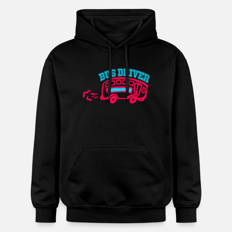 Funny Driver Driver - Sweat à capuche Softstyle® Gildan Unisexe - noir