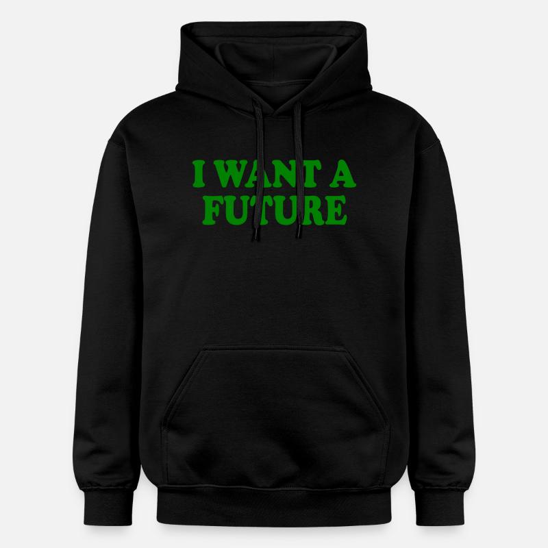 I want a future - Sweat à capuche Softstyle® Gildan Unisexe - noir