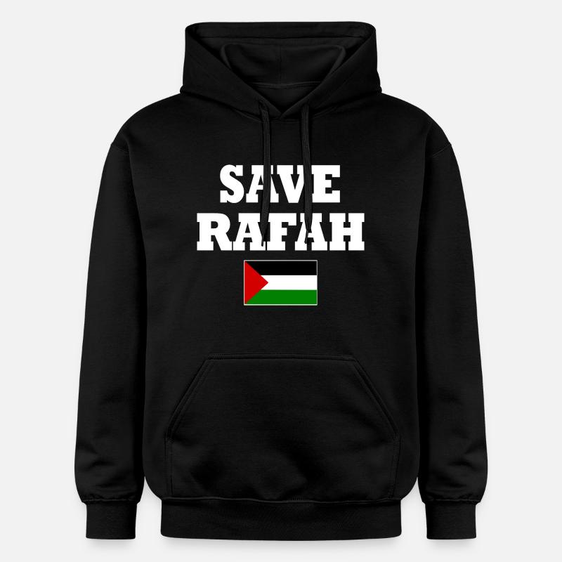 Save rafah - Sweat à capuche Softstyle® Gildan Unisexe - noir