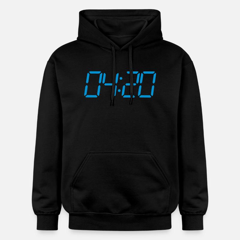 4:20 numérique à sept segments - Sweat à capuche Softstyle® Gildan Unisexe - noir