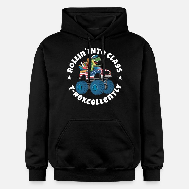 Trex Einschulung - Gildan Unisex Softstyle® Midweight Hoodie - Schwarz