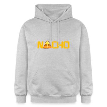 NACHO cheese - Gildan Unisex Softstyle® Midweight Hoodie - light heather grey - Front - Liana (172cm) & Jaron (178cm)