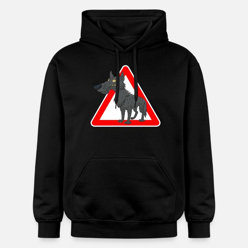 loup - Sweat à capuche Softstyle® Gildan Unisexe - noir