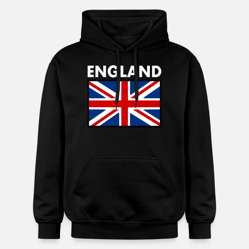 angleterre - Sweat à capuche Softstyle® Gildan Unisexe - noir