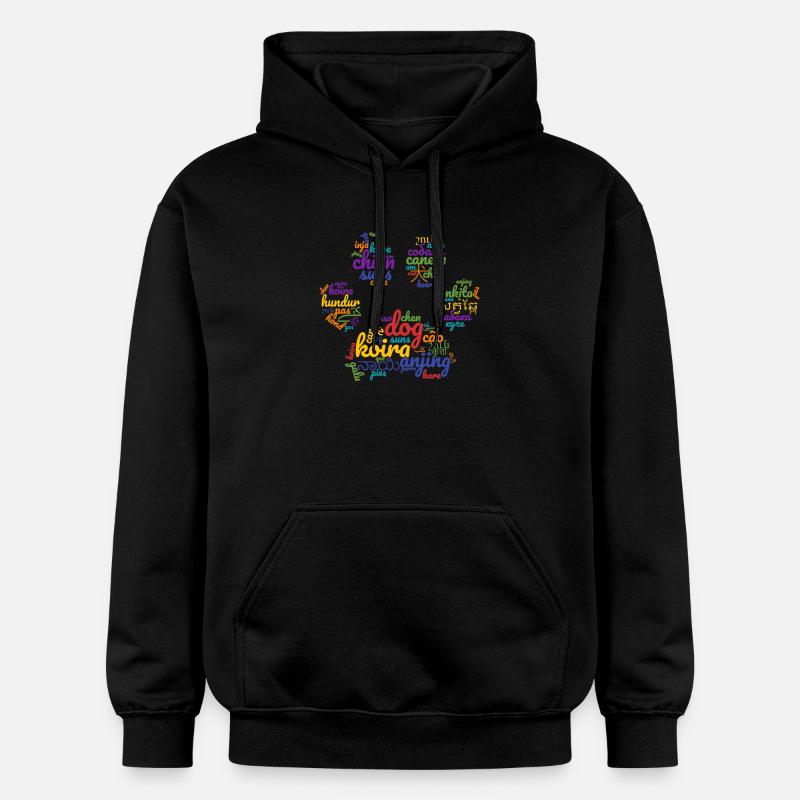 Chien de toutes les langues et couleurs - Sweat à capuche Softstyle® Gildan Unisexe - noir