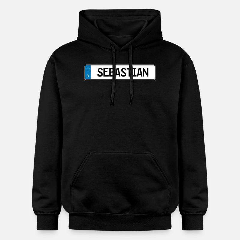 Sebastian Étiquette cadeau - Sweat à capuche Softstyle® Gildan Unisexe - noir