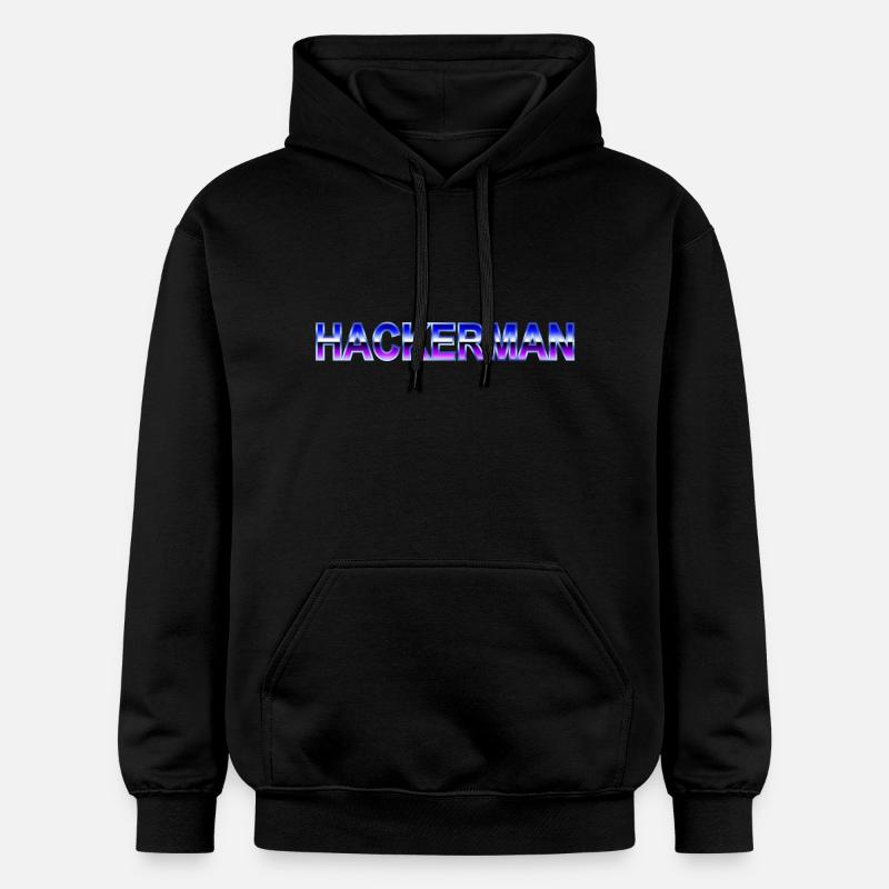 Hackerman - Sweat à capuche Softstyle® Gildan Unisexe - noir
