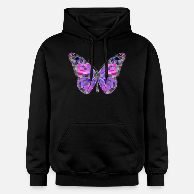 papillon - Sweat à capuche Softstyle® Gildan Unisexe - noir