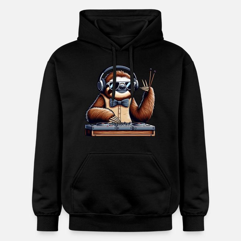 Dj Drôles D’animaux - Sweat à capuche Softstyle® Gildan Unisexe - noir