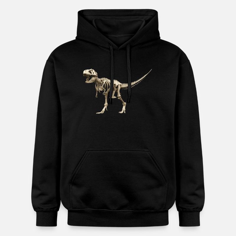 squelette T-rex - Sweat à capuche Softstyle® Gildan Unisexe - noir