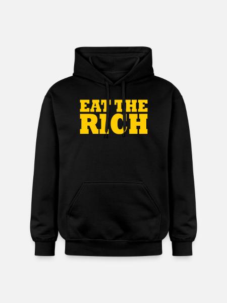 Eat the rich - Gildan Unisex Softstyle® Midweight Hoodie - black