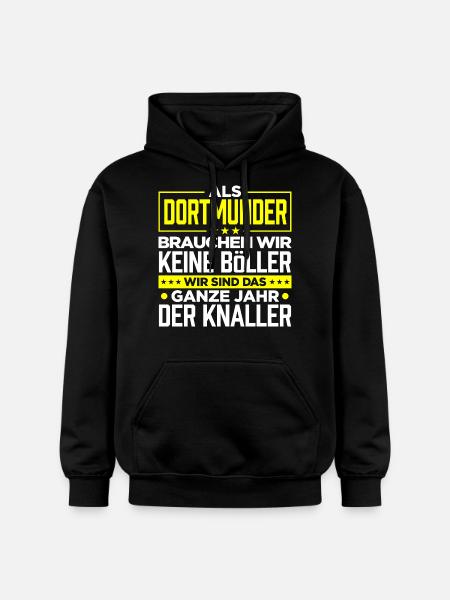 DORTMUNDER - Böller - Gildan Unisex Softstyle® Midweight Hoodie - Schwarz