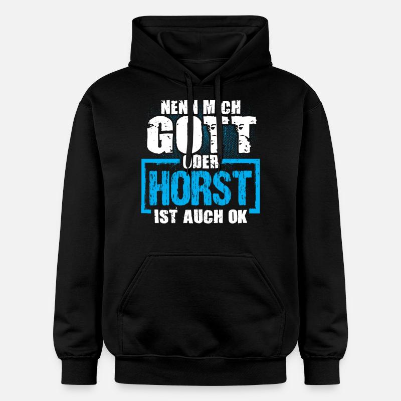 HORST - ok - Gildan Unisex Softstyle® Midweight Hoodie - Schwarz