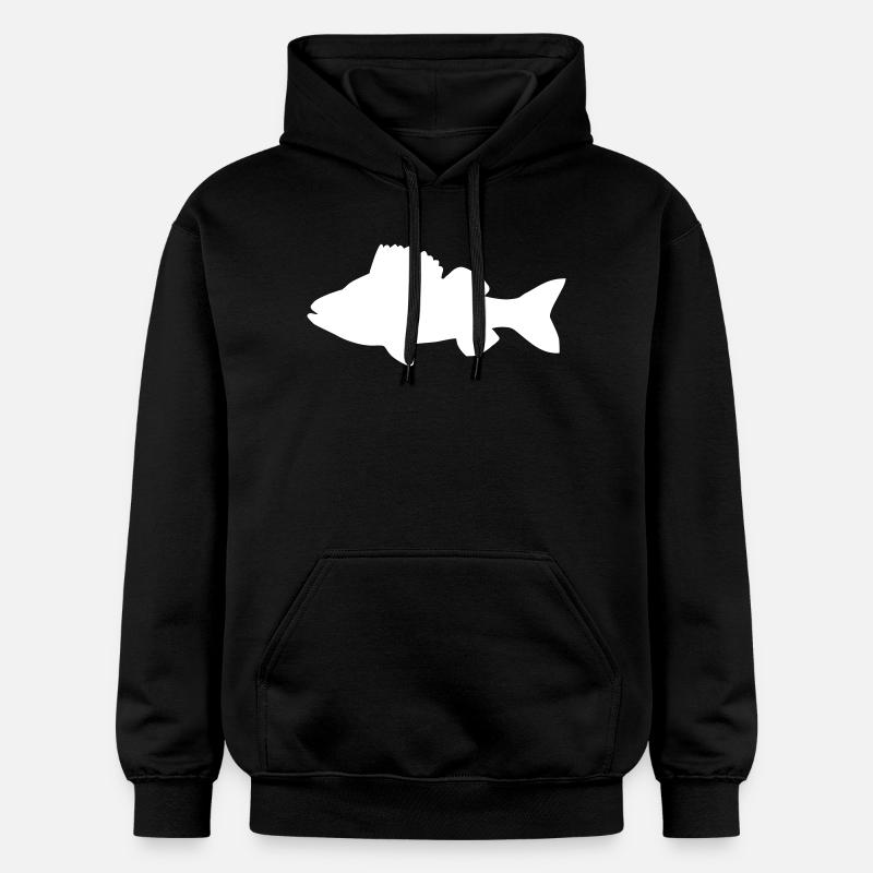 poisson - Sweat à capuche Softstyle® Gildan Unisexe - noir