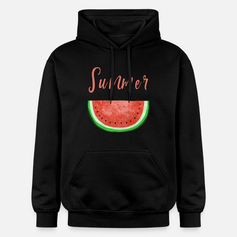 Summertime Melon d'eau - Melon - été - Sweat à capuche Softstyle® Gildan Unisexe - noir