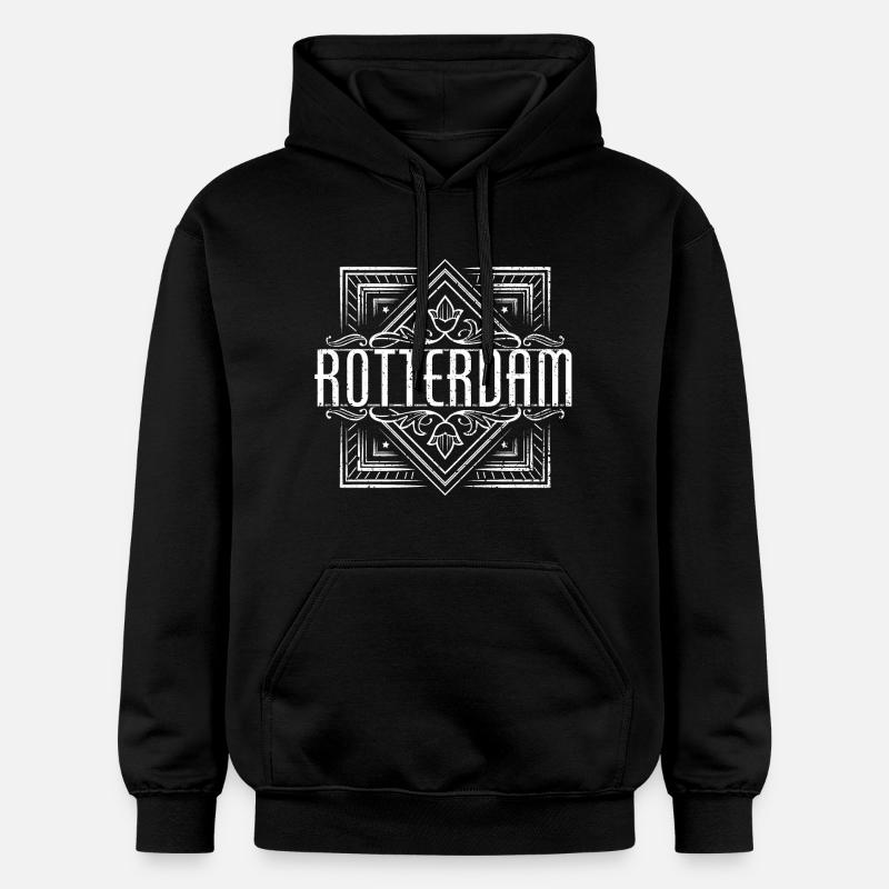 Conception de Rotterdam - Sweat à capuche Softstyle® Gildan Unisexe - noir