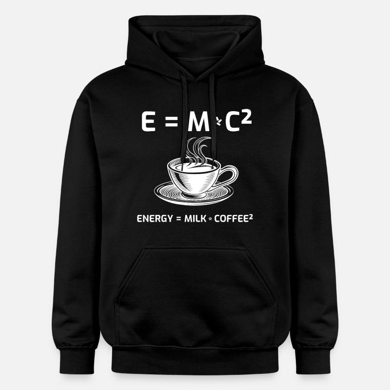 Kaffeetrinker Kaffeeformel E=MC2 - Gildan Unisex Softstyle® Midweight Hoodie - Schwarz