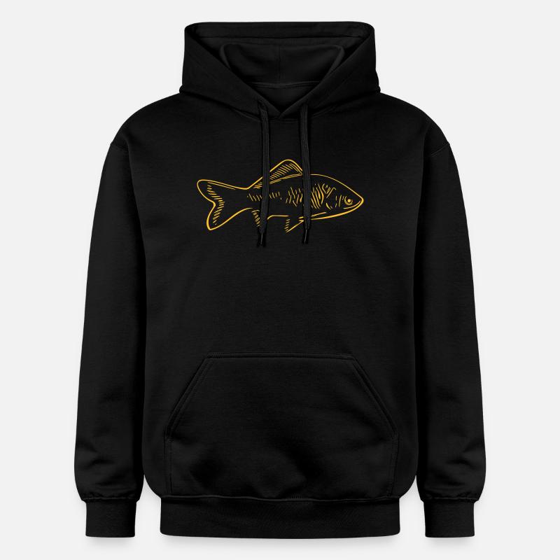 poisson - Sweat à capuche Softstyle® Gildan Unisexe - noir