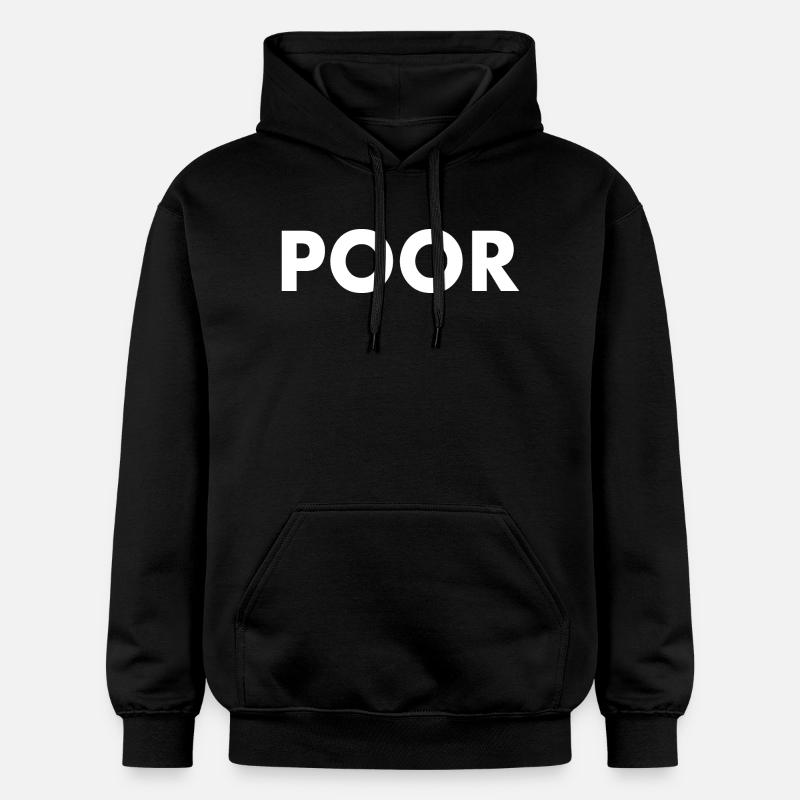 Poor - Sweat à capuche Softstyle® Gildan Unisexe - noir