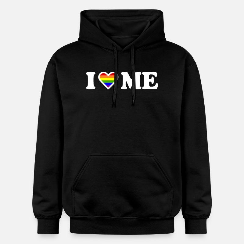 I love me - Sweat à capuche Softstyle® Gildan Unisexe - noir