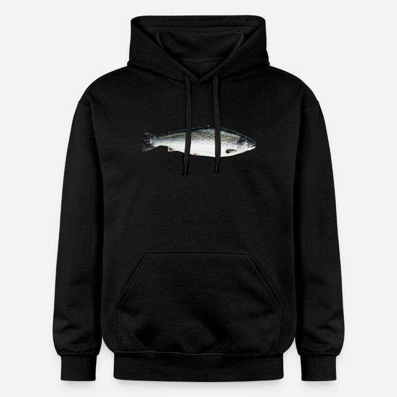 saumon - Sweat à capuche Softstyle® Gildan Unisexe - noir