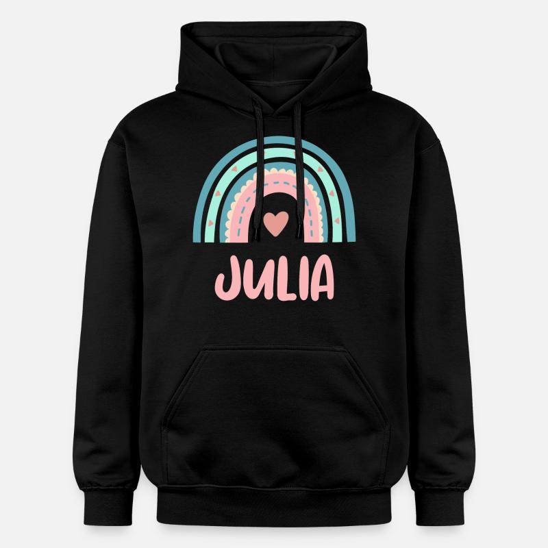 Julia Nom Rainbow Baby - Sweat à capuche Softstyle® Gildan Unisexe - noir