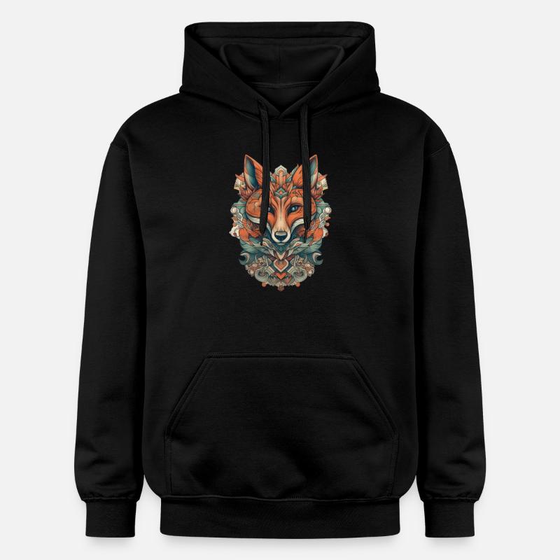 Renard - Sweat à capuche Softstyle® Gildan Unisexe - noir