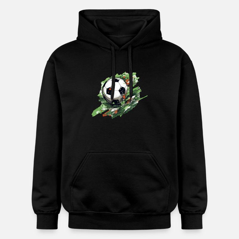 Ballon de football - Sweat à capuche Softstyle® Gildan Unisexe - noir