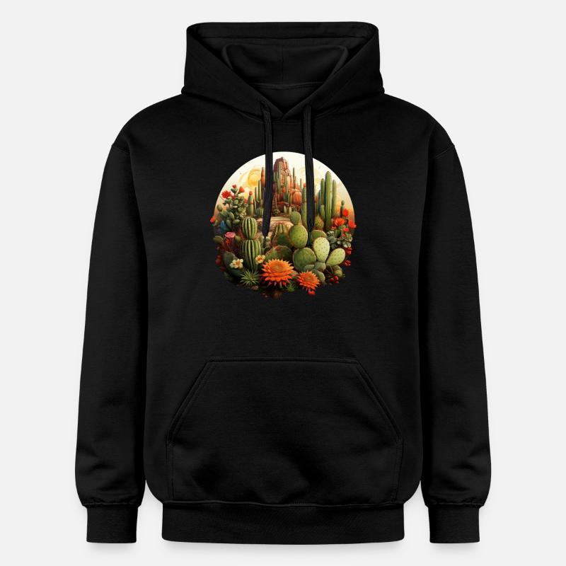 Cactus - Sweat à capuche Softstyle® Gildan Unisexe - noir