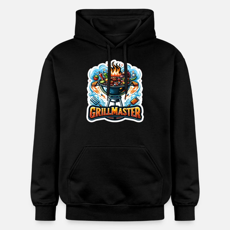GrillMaster - Illustration de gril - Sweat à capuche Softstyle® Gildan Unisexe - noir