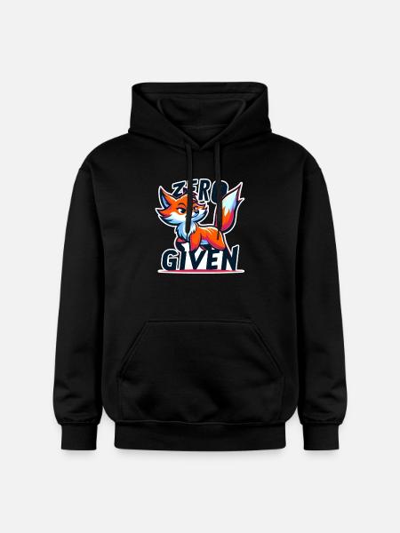 Zero Given - Fox Illustration - Gildan Unisex Softstyle® Midweight Hoodie - black