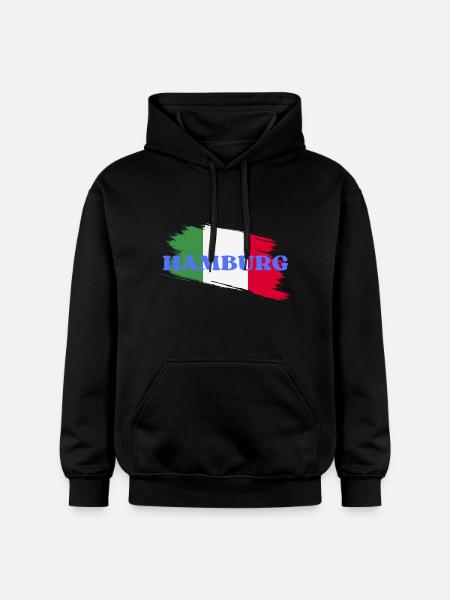 Hamburg - Gildan Unisex Softstyle® Midweight Hoodie - black