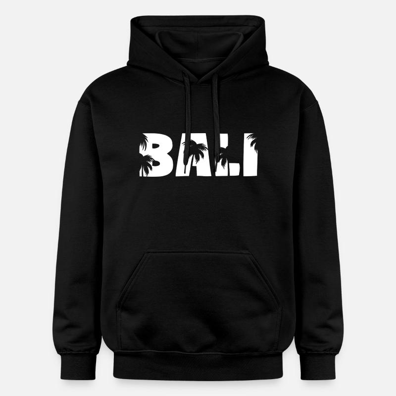 Palmiers de Bali - Sweat à capuche Softstyle® Gildan Unisexe - noir