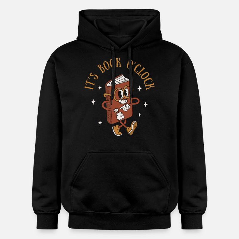 C’est l’heure du livre - Sweat à capuche Softstyle® Gildan Unisexe - noir