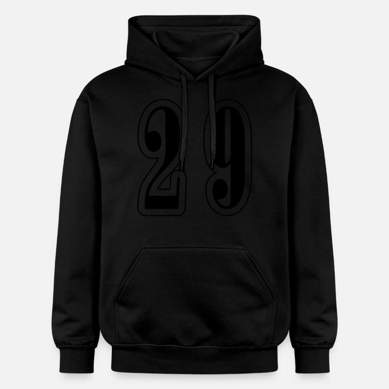 29 Symbole numérique - Sweat à capuche Softstyle® Gildan Unisexe - noir