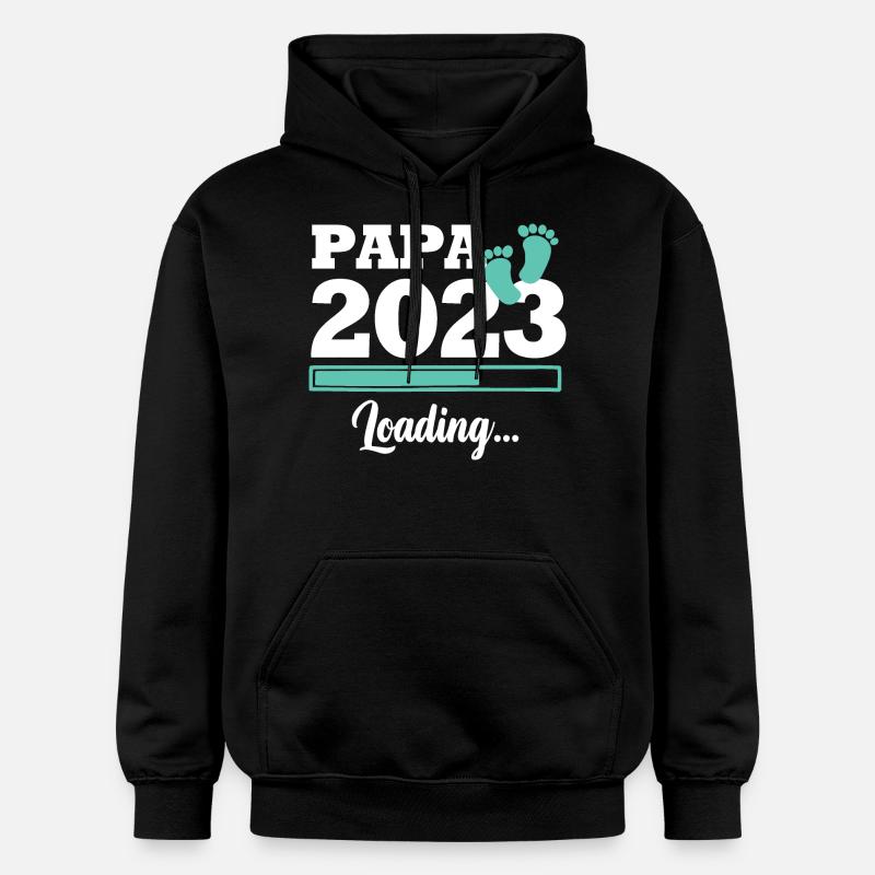 Papa 2023 loading - Gildan Unisex Softstyle® Midweight Hoodie - black