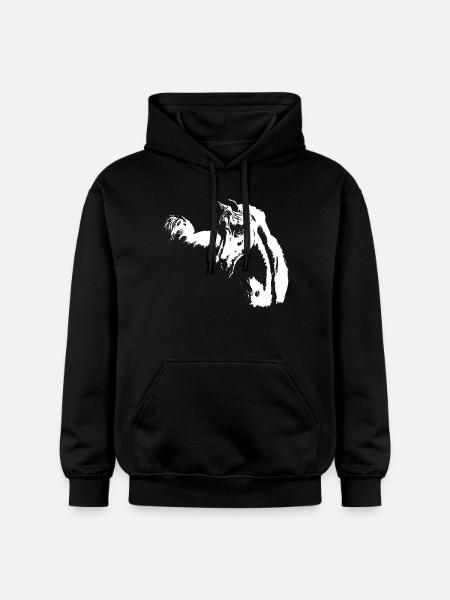 Cheval arabe - Sweat à capuche Softstyle® Gildan Unisexe - noir