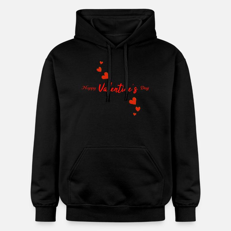 Joyeuse Saint-Valentin - Sweat à capuche Softstyle® Gildan Unisexe - noir