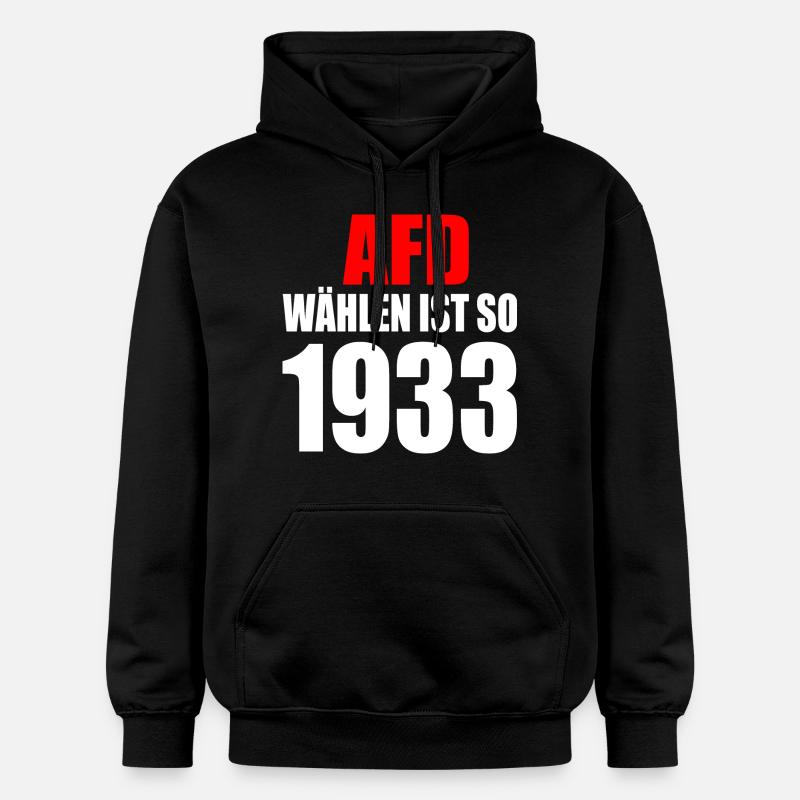 Afd wählen ist so 1933 - Gildan Unisex Softstyle® Midweight Hoodie - Schwarz