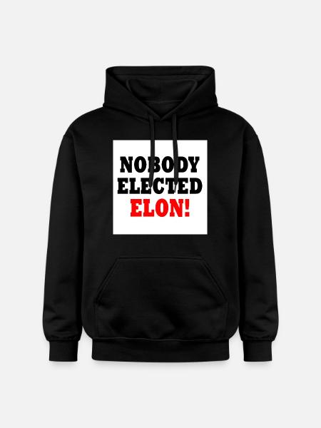 nobody elected elon - Gildan Unisex Softstyle® Midweight Hoodie - black