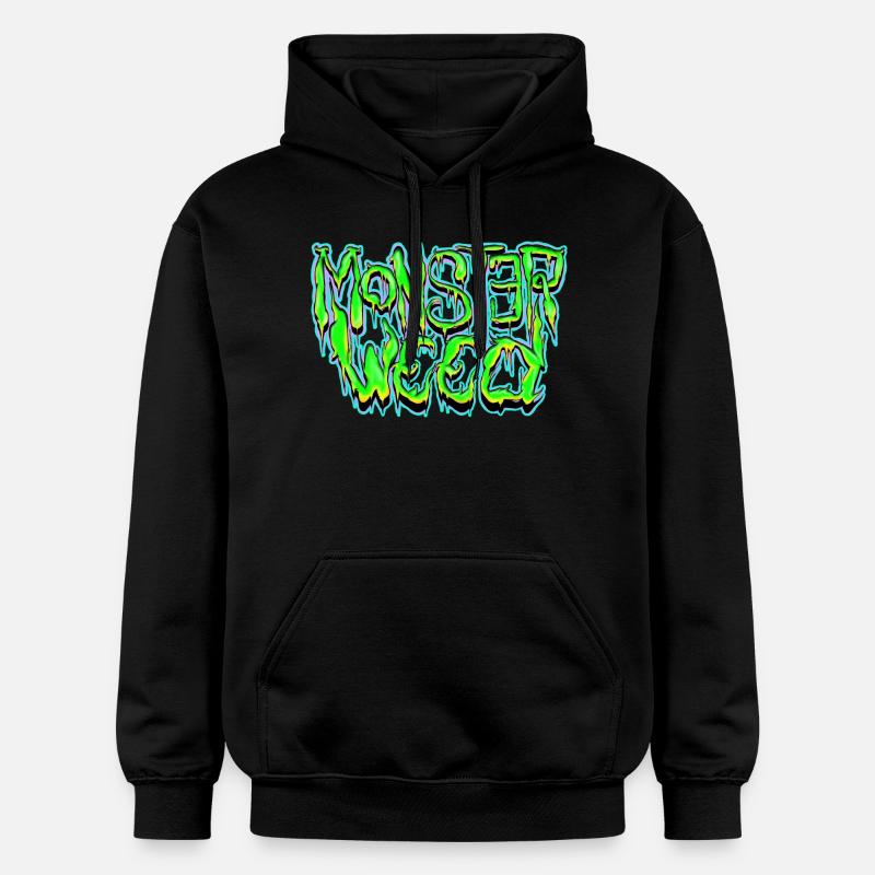 mauvaises herbes de monstre - Sweat à capuche Softstyle® Gildan Unisexe - noir