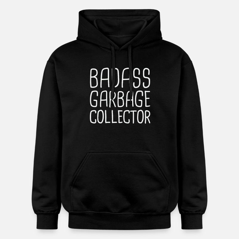 Ramasseur d’ordures Badass - Sweat à capuche Softstyle® Gildan Unisexe - noir