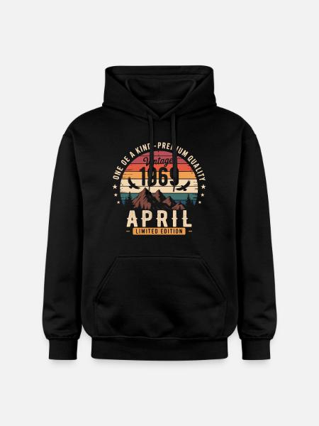 Millésime Anniversaire Avril 1969 April 1969 - Sweat à capuche Softstyle® Gildan Unisexe - noir